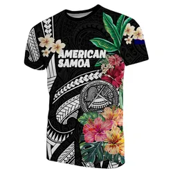 American Samoa Coat Of Arms Polynesian With Hibiscus Unisex 3D T-Shirt All Over Print HNBWY