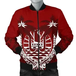 Alohawaii Jacket - Bomber Jacket Tahiti Polynesian Coconut A02