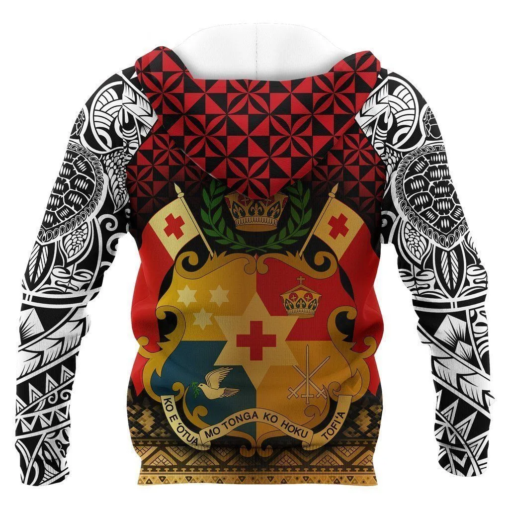 Tonga In My Heart Polynesian Tattoo Pullover Unisex Hoodie Bt05