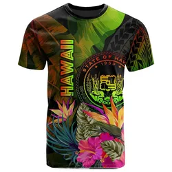 Alohawaii T-Shirt - Tee Polynesian Hawaii Polynesian - Hibiscus and Banana Leaves - BN15