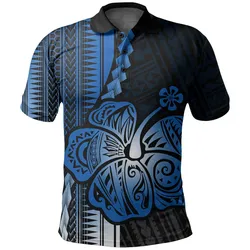 (Custom Personalised)Polynesian Hibiscus Polo Shirt Hawaiian Style No.5 LT6