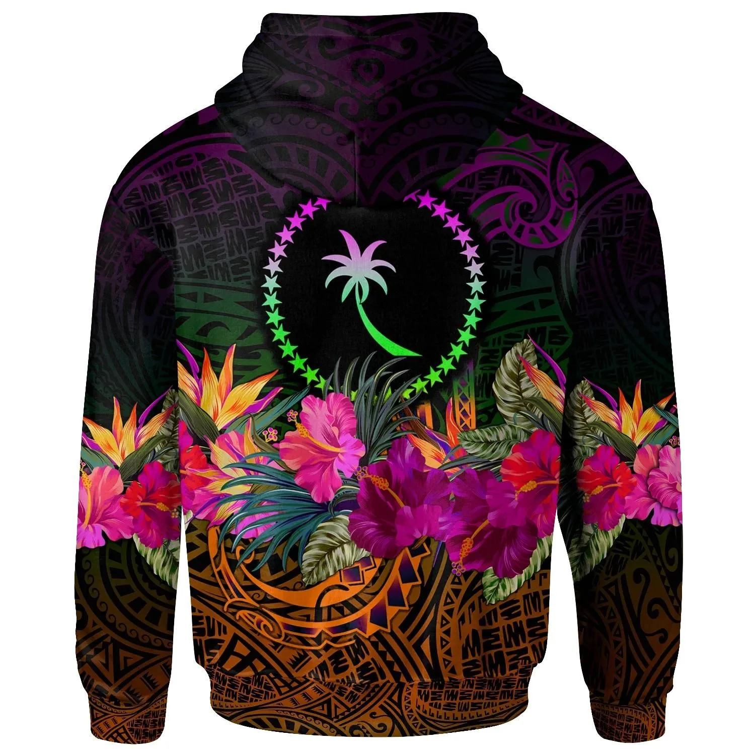 Chuuk Hoodie - Summer Hibiscus - BN15
