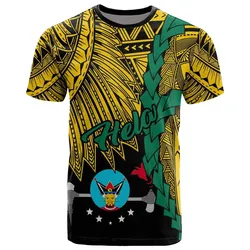 Papua New Guinea Hela Province Polynesian T shirt - Tribal Wave Tattoo