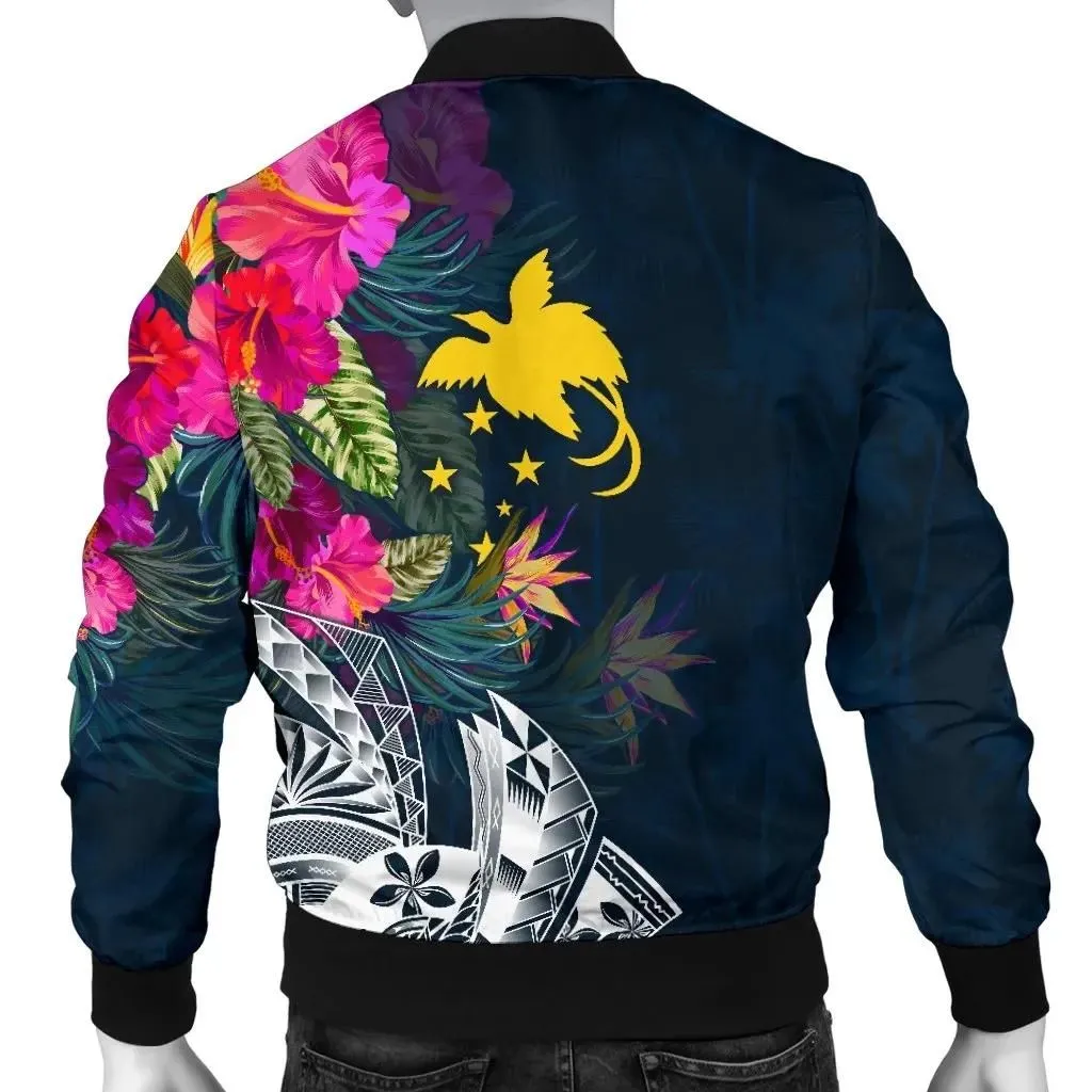 Papua New Guinea Men's Bomber Jacket - Summer Vibes - BN15