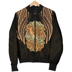 Wild Shark Polynesian Mens Bomber Jacket