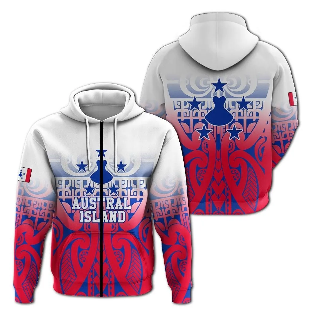 Austral Islands Tribal Tattoo Hoodie LT12
