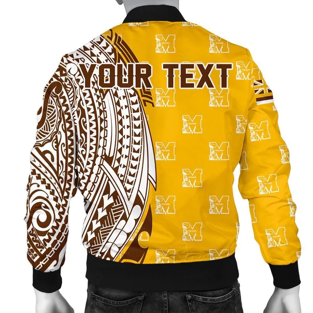 (Personalized) Hawaii - Mililani High Tribal Kakau Bomber Jacket AH