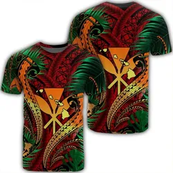 Alohawaii Tee - Hawaii Shark Polynesian Tropical T-shirt Red - AH - J4R