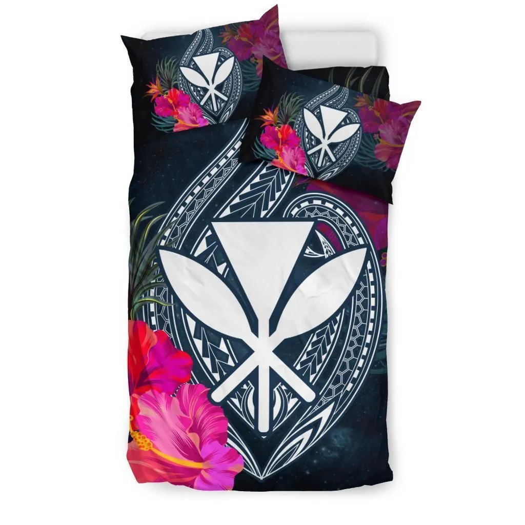 Alohawaii Hawaii Kanaka Polynesian Hibiscus Duvet Cover Bedding Set