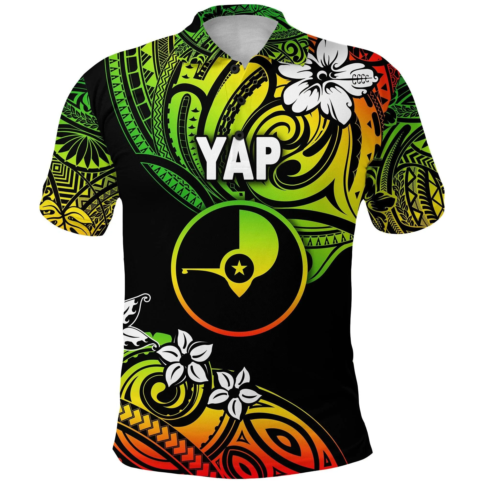 FSM Yap Polo Shirt Unique Vibes - Reggae LT8