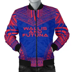 Wallis And Futuna Flag Polynesian Chief Men's Bomber Jacket - Bn10