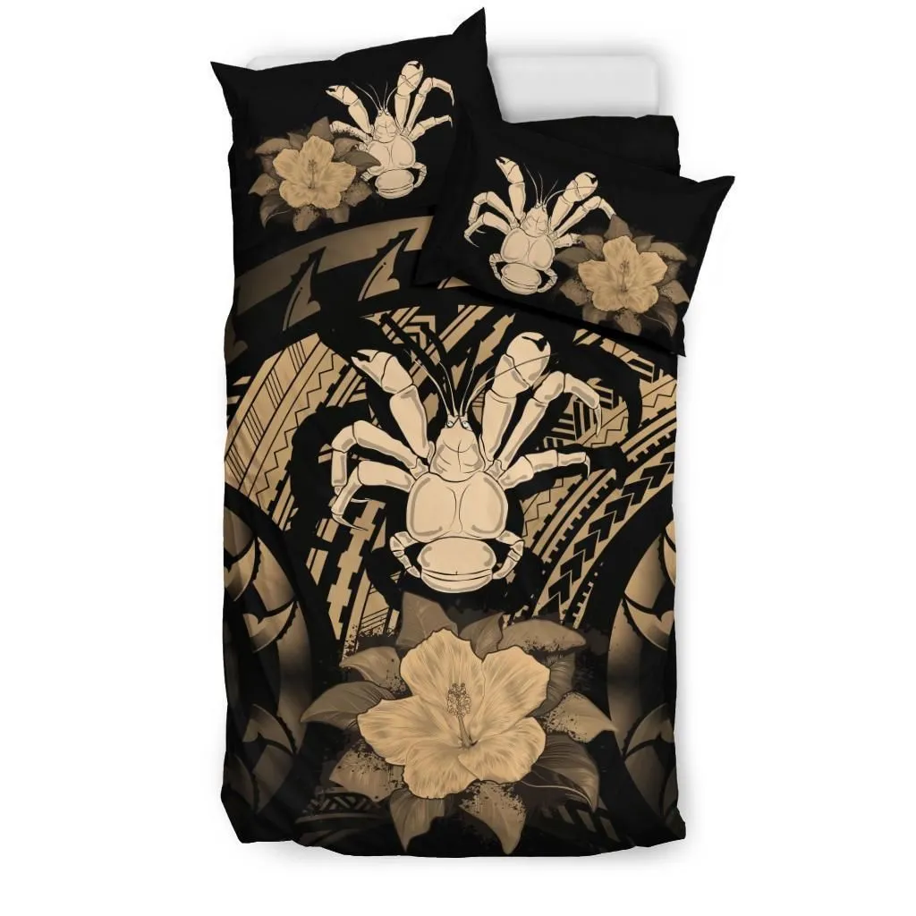 Niue Brown Hibiscus Bedding Set