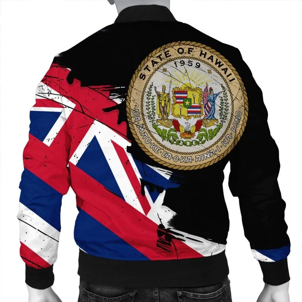 Hawaiian Flag Coat Of Arms Of Hawaii Polynesian Bomber Jacket - Classic Style