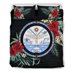 Marshall Islands Hibiscus Coat Of Arms Bedding Set A02 Dhc28111373Dd