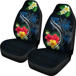 Fiji Car Seat Cover - Fiji Turtle Hibiscus Plumeria Coat Of Arm - Car Seat Cover