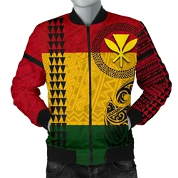 Alohawaii Jacket - Hawaii Kanaka Flag Polynesian Mens Bomber Jacket - AH - J6