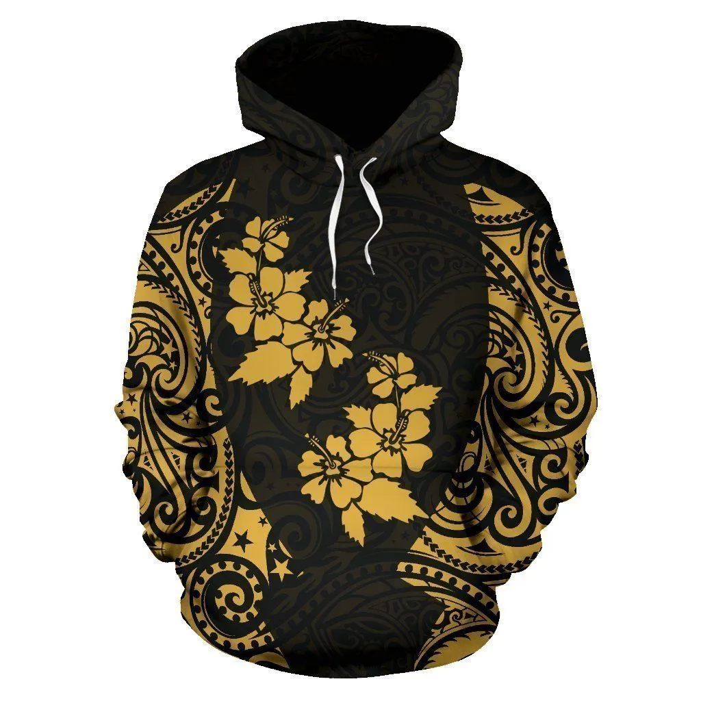 Hawaii Hoodie Polynesian Hibiscus - AH - TH2
