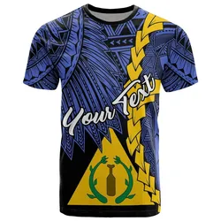 Palau Kayangel Polynesian Custom Personalised T shirt - Tribal Wave Tattoo