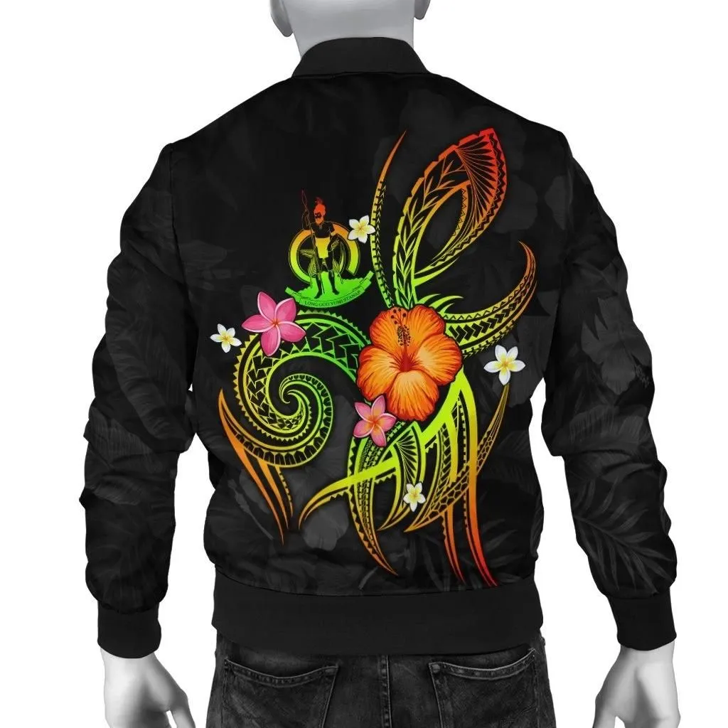 FamilyGater Jacket - Bomber Jacket Vanuatu Polynesian - Legend of Vanuatu (Reggae) - BN15