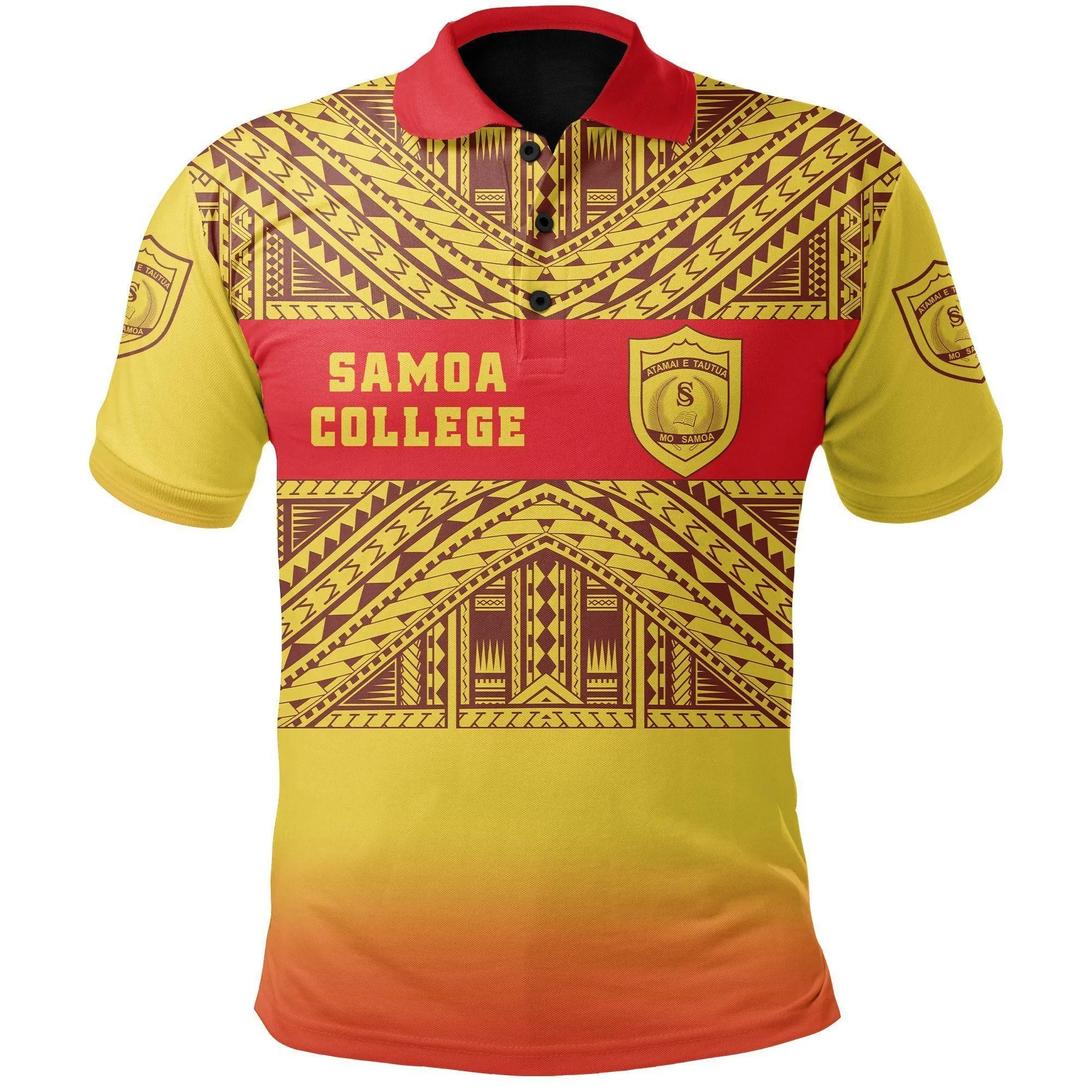 Alohawaii Shirt - Polo Shirt (Custom Personalised) Samoa College Tattoo Simple Sports Style A7