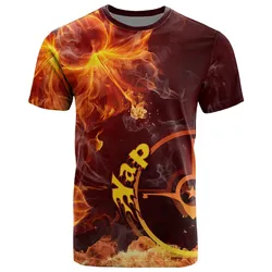 Yap Micronesia T shirt - Fire Hibiscus