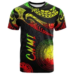 Northern Mariana Islands Polynesian T-Shirt - Poly Tattoo Reggae Version