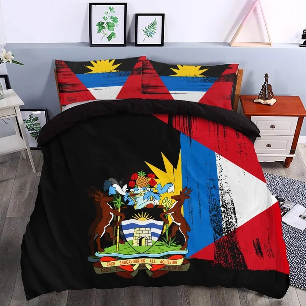 Antigua and Barbuda Flag Bedding Set Flag Style