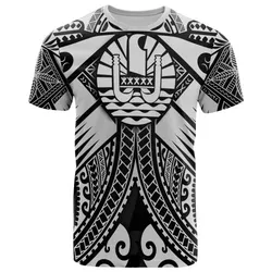 Tahiti T shirts - White Seal with Polynesian Tattoo