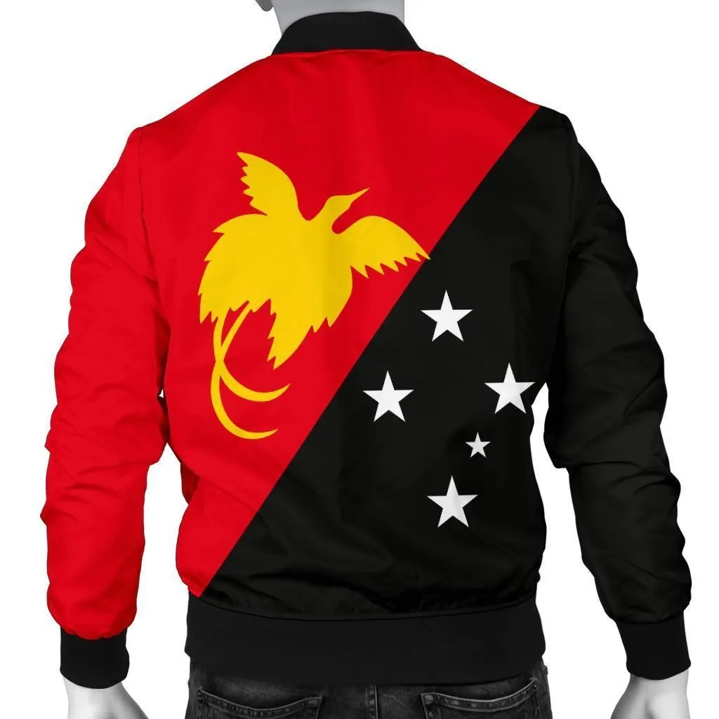 Papua New Guinea Flag Mens Bomber Jackets