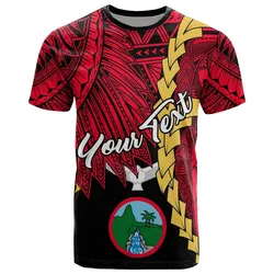 Palau Ngardmau Polynesian Custom Personalised T shirt - Tribal Wave Tattoo