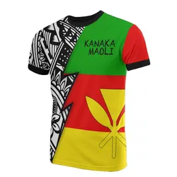 Hawaii Pattern All Over T Shirt - Kanaka Maoli Flag Polynesian Tattoo