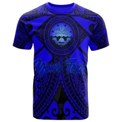 Fsm Custom Personalised T-Shirt- Blue Seal with Polynesian Tattoo
