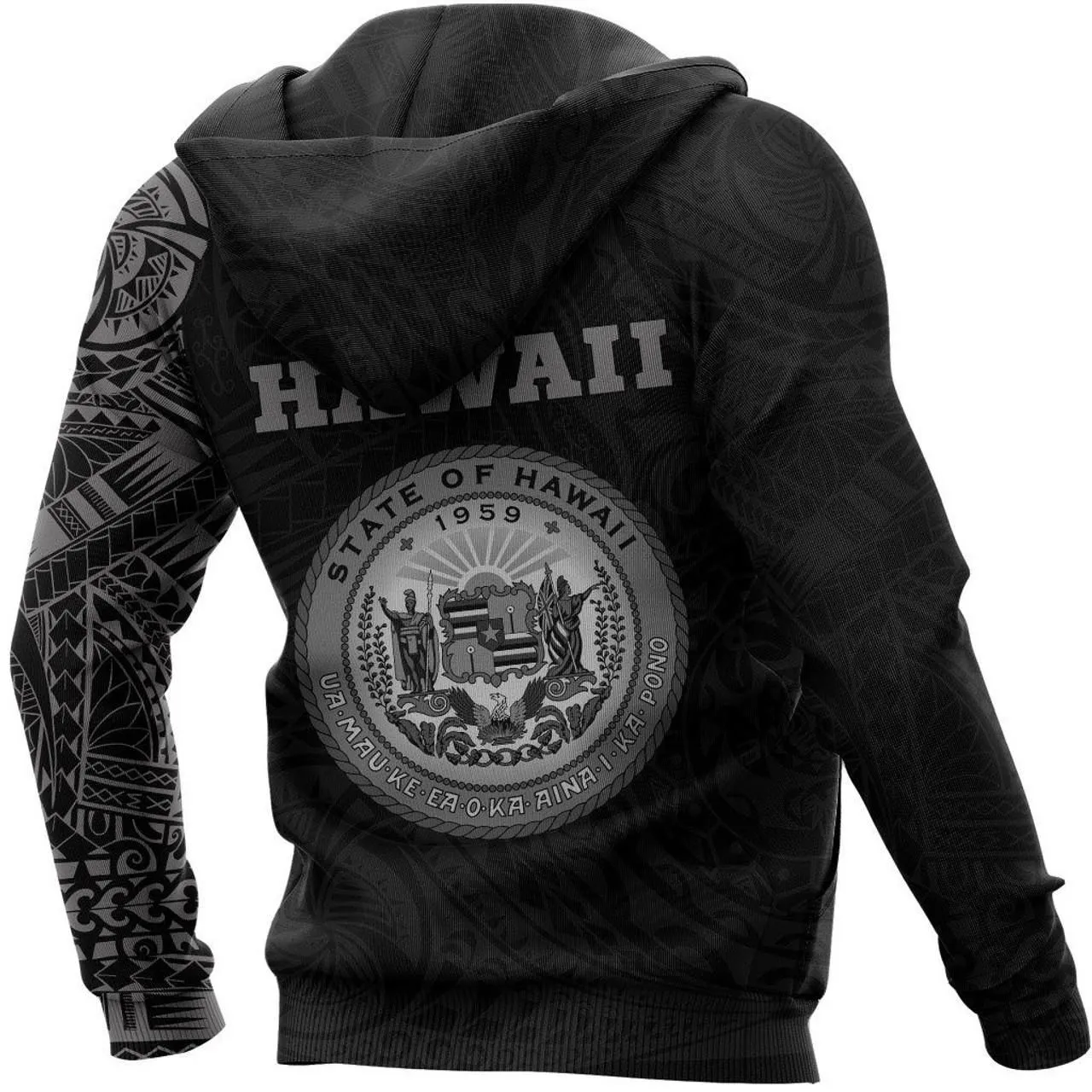 Hawaii Hoodie - Hawaii Seal Polynesian Tattoo Style Special