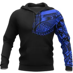 Dark Polynesian Chest Tattoo Special Pullover Unisex Hoodie Bt03