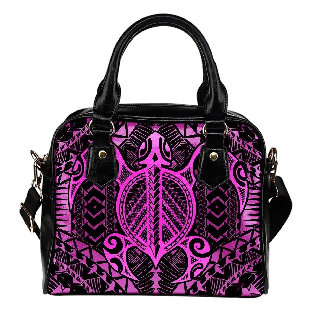 Polynesian Turtle Shoulder Handbag (Pink) A6