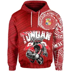 Hoodie Tongan Strong Polynesian Tattoo Style