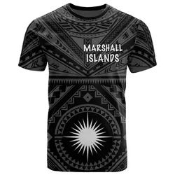Marshall T-Shirt - Marshall Seal With Polynesian Tattoo Style ( Black)