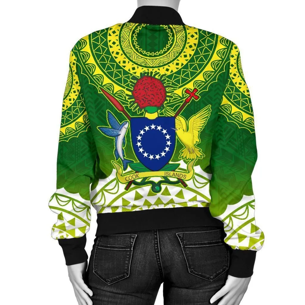 Cook Islands Bomber Jacket Love A Little Paradise (Womens)