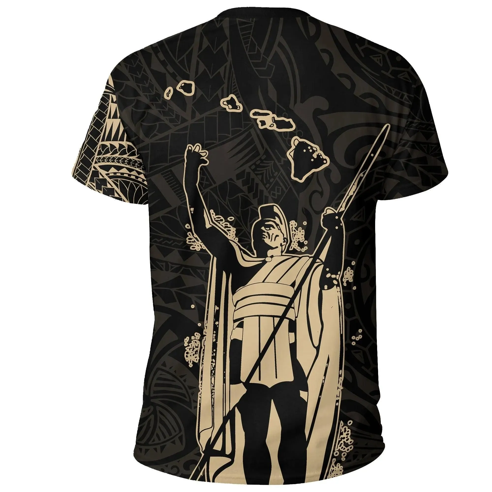 Polynesian Pride T-Shirt - Tee Hawaii King Kanaka Maoli - Tattoo Style