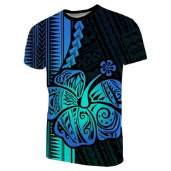 (Custom Personalised)Polynesian Hibiscus T Shirt Hawaiian Style No.2 LT6