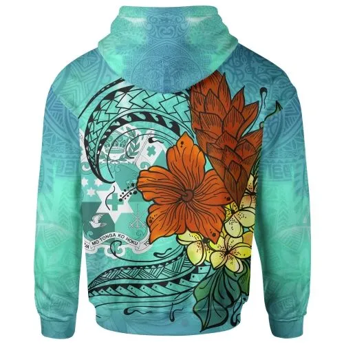 Tonga Hoodie - Tropical Flowers Style