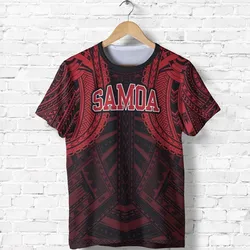 American Samoa Spirit T Shirt - American Samoa Seal Polynesian Tattoo (Red)