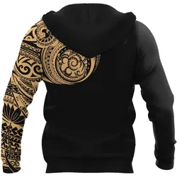 Amazing Polynesian Traditional Tattoo Personalized Unisex Deluxe Hoodie ML