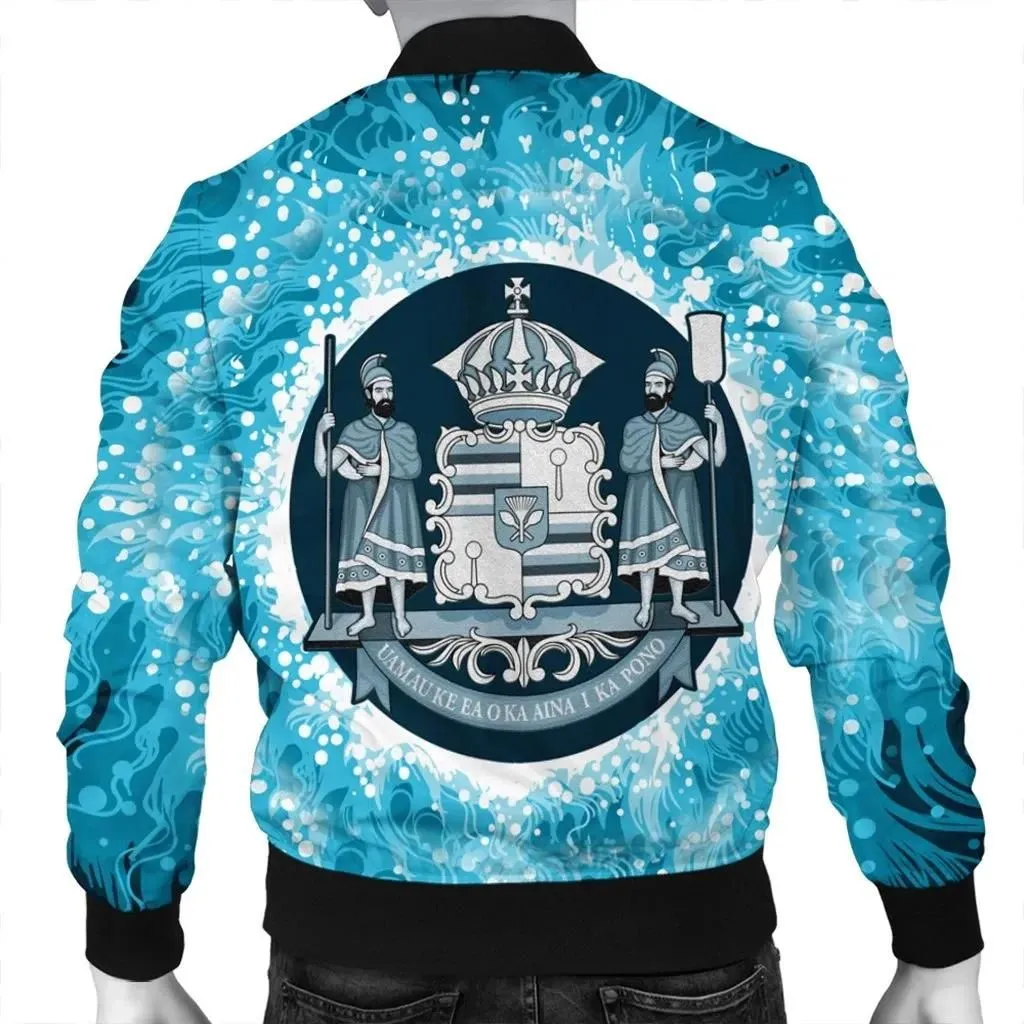 Alohawaii Jacket - Hawaiian Coat Of Arms Polynesian Bomber Jacket - AH - JGR