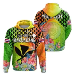(Custom Personalised) Happy Hawaii Fathers Day Hoodie Hawaiian Tribal Kanaka Maoli Hibiscus LT14