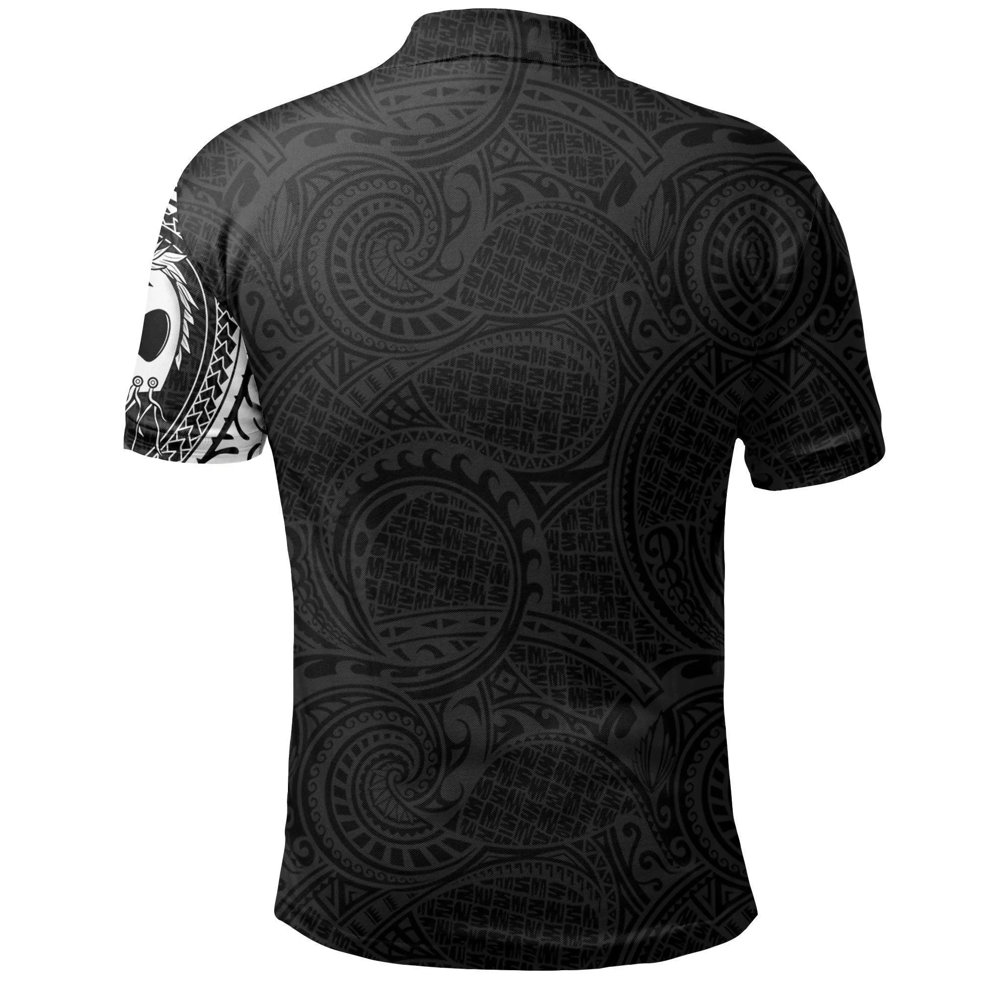 Polynesian Warrior Tattoo Lauhala Polo Shirt