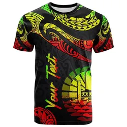 Tahiti Polynesian Custom Personalised T shirt - Poly Tattoo Reggae Version