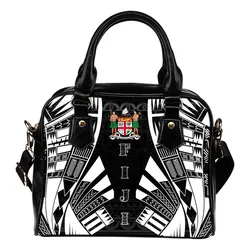 Fiji Shoulder Handbag - Polynesian Tattoo Black