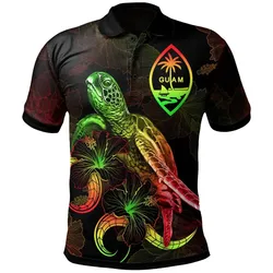 Alohawaii Shirt - Polo Shirt Guam Polynesian - Turtle With Blooming Hibiscus Reggae - BN22