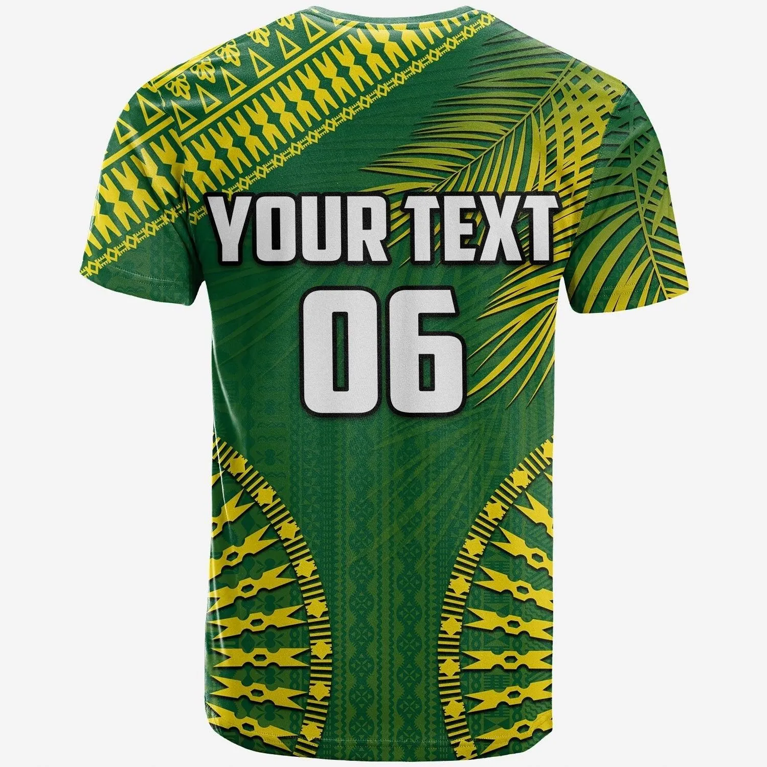 (Custom Personalised And Number) Tailevu Fiji Rugby T-Shirt LT6